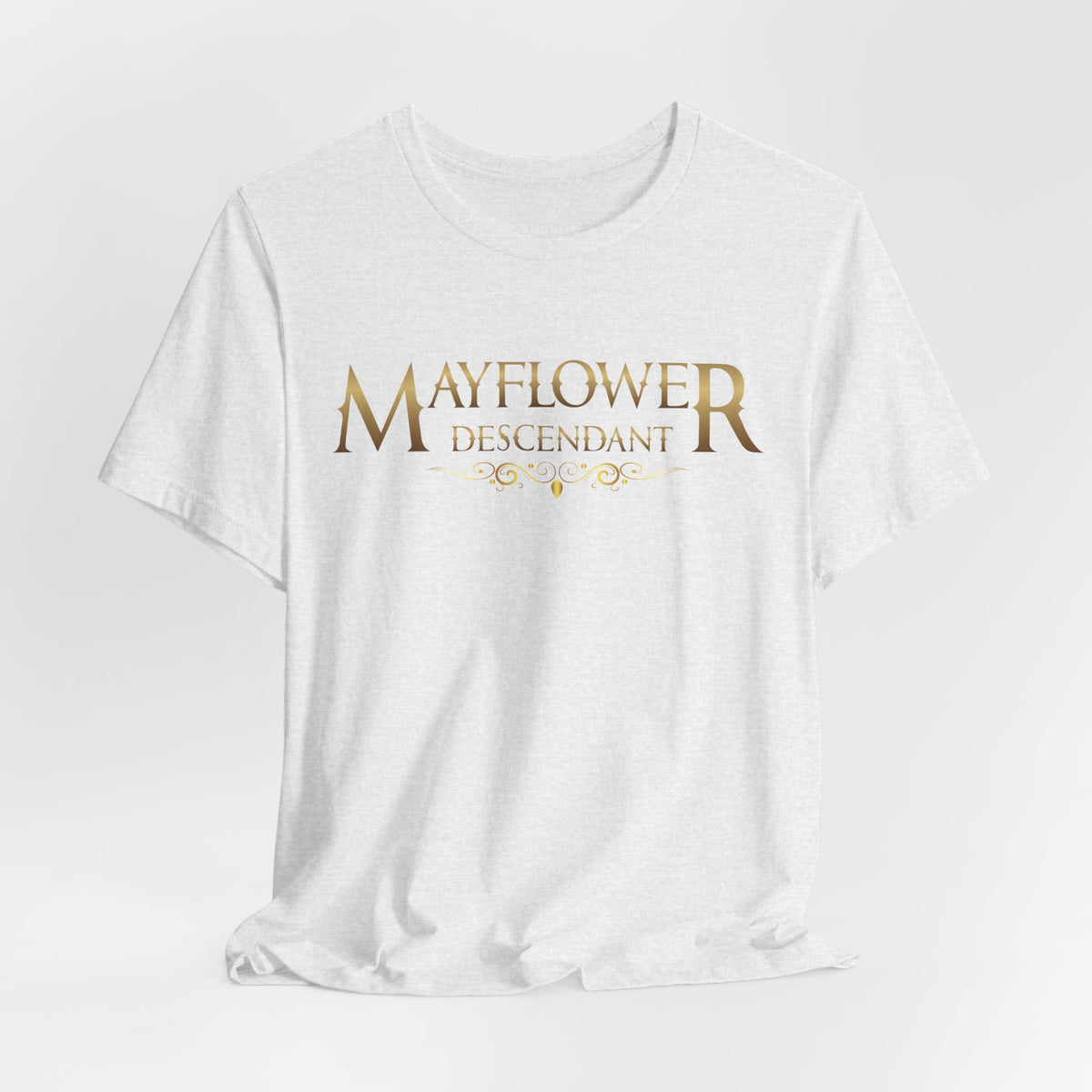 Mayflower Descendant "Framed in Gold" T‑Shirt — Extra Large Sizes