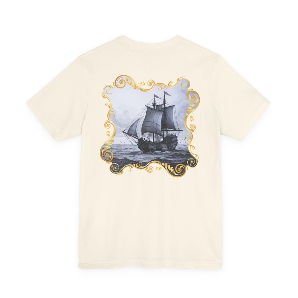 Mayflower Descendant "Framed in Gold" T‑Shirt — Extra Large Sizes