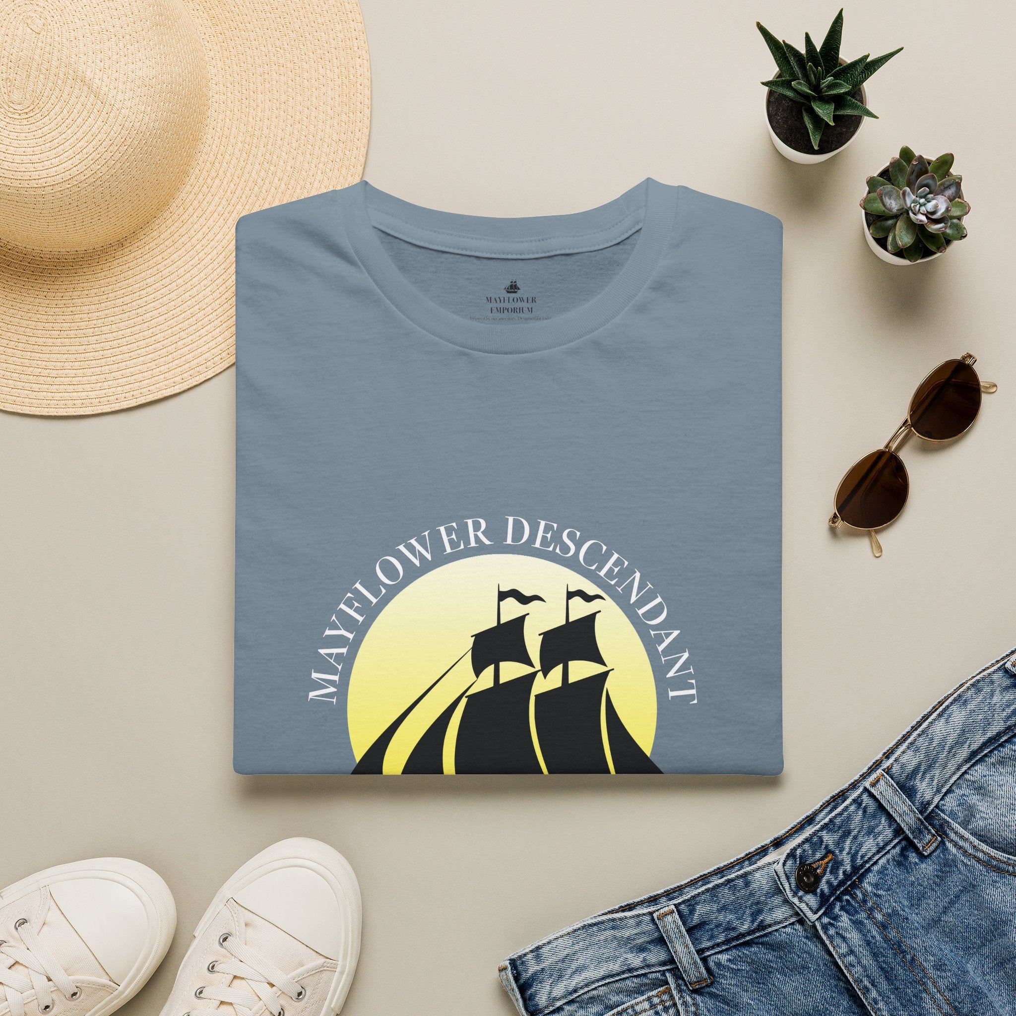 Mayflower and Moonlight T‑Shirt — Eaton Descendant