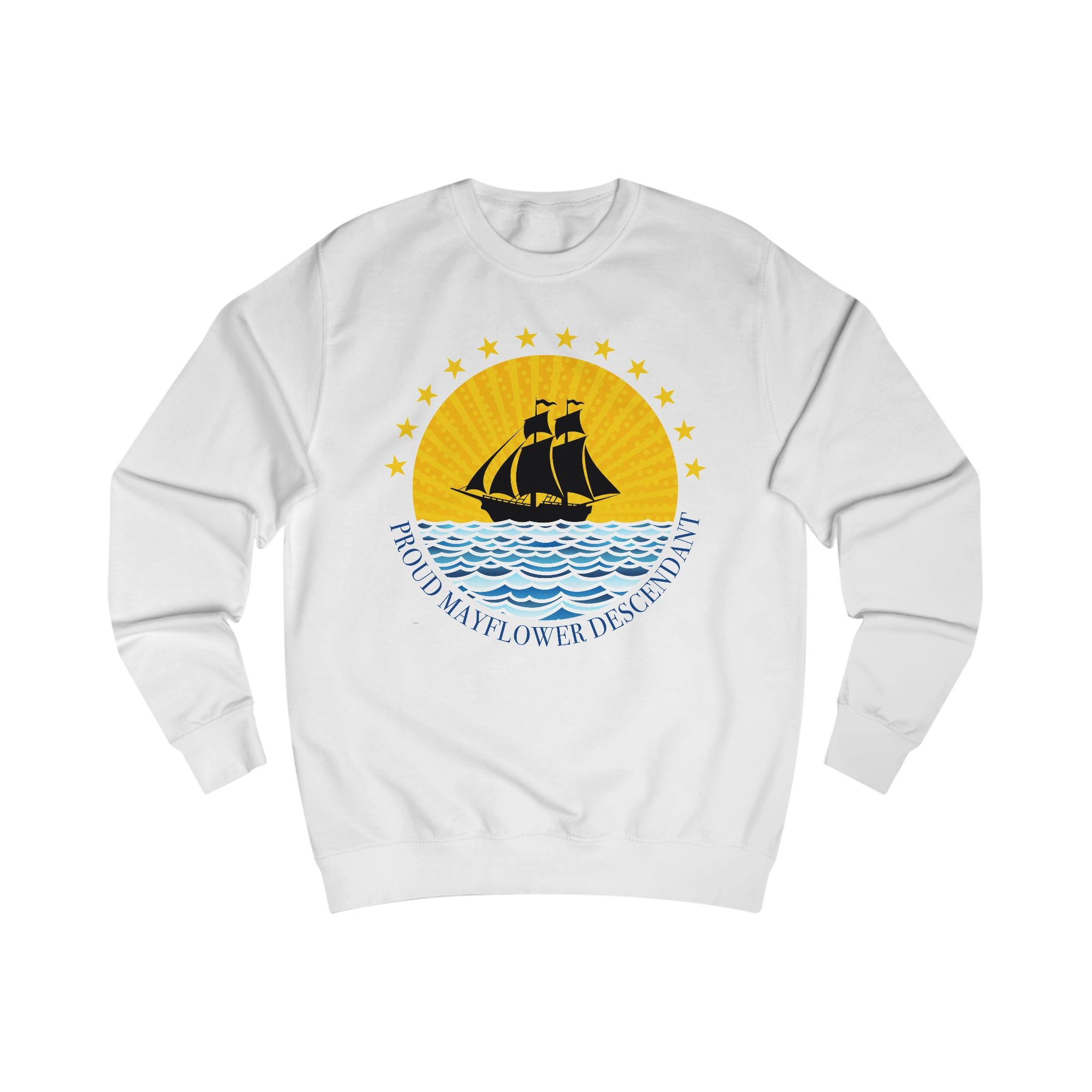 Proud Mayflower Descendant Crewneck Sweatshirt