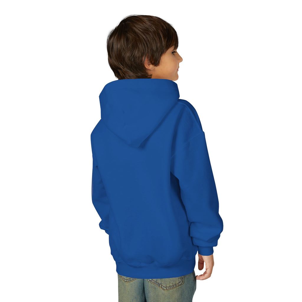 Youth Mayflower Descendant Hoodie - Pilgrim Boy Illustration