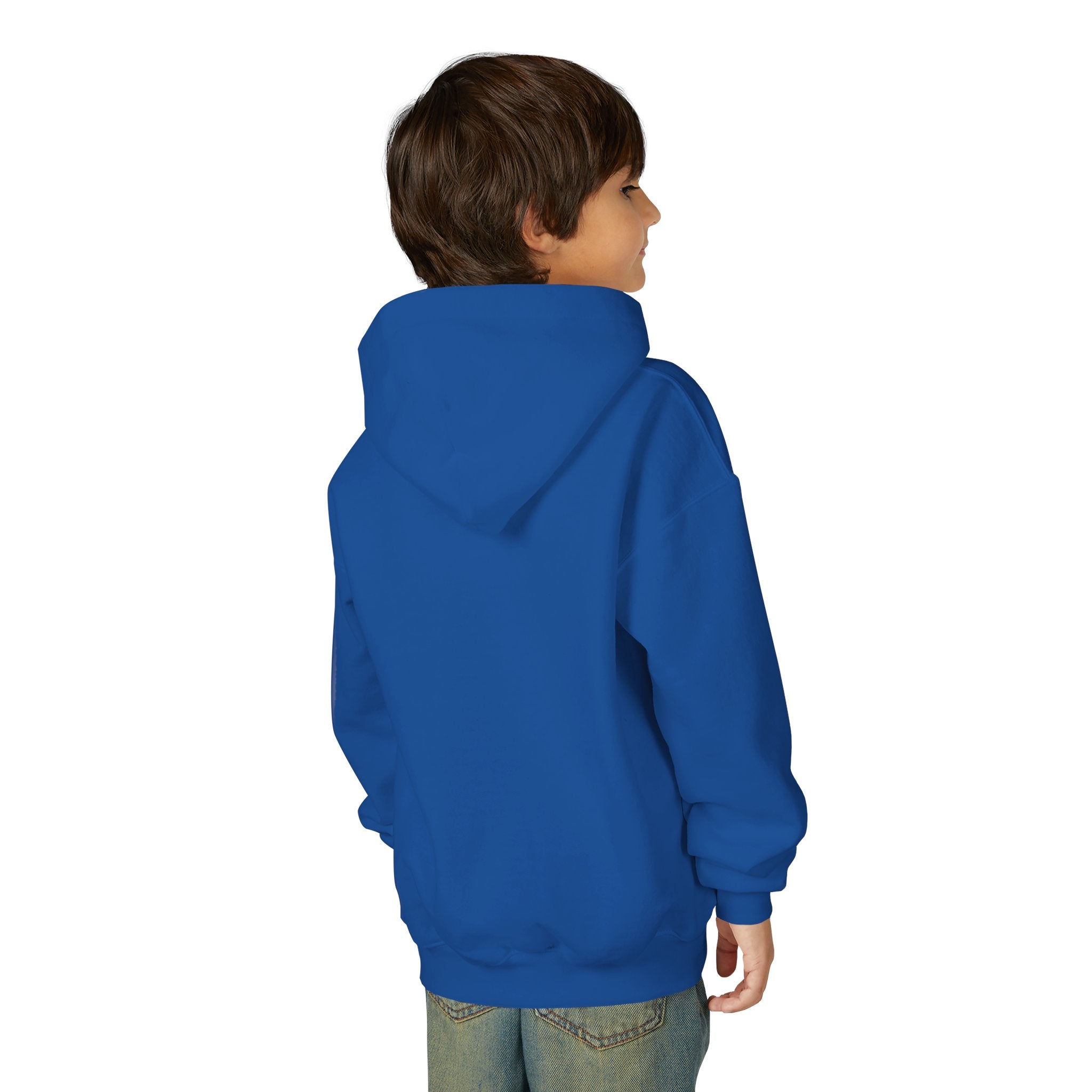 Youth Mayflower Descendant Hoodie - Pilgrim Boy Illustration