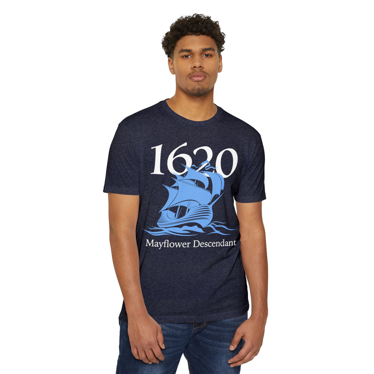 1620 Mayflower Descendant T-Shirt — Extra Large Sizes