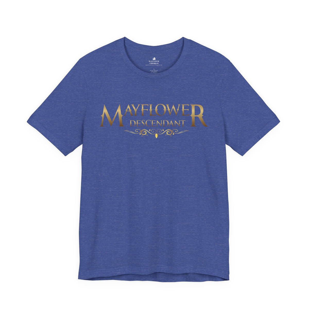 Mayflower Descendant "Framed in Gold" T‑Shirt — Extra Large Sizes