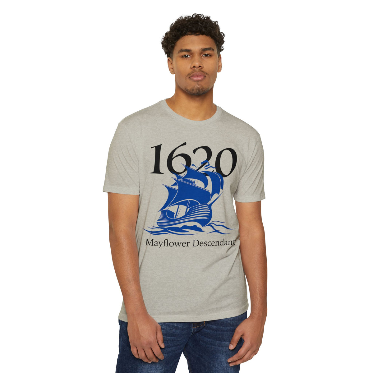 1620 Mayflower Descendant T-Shirt — Extra Large Sizes