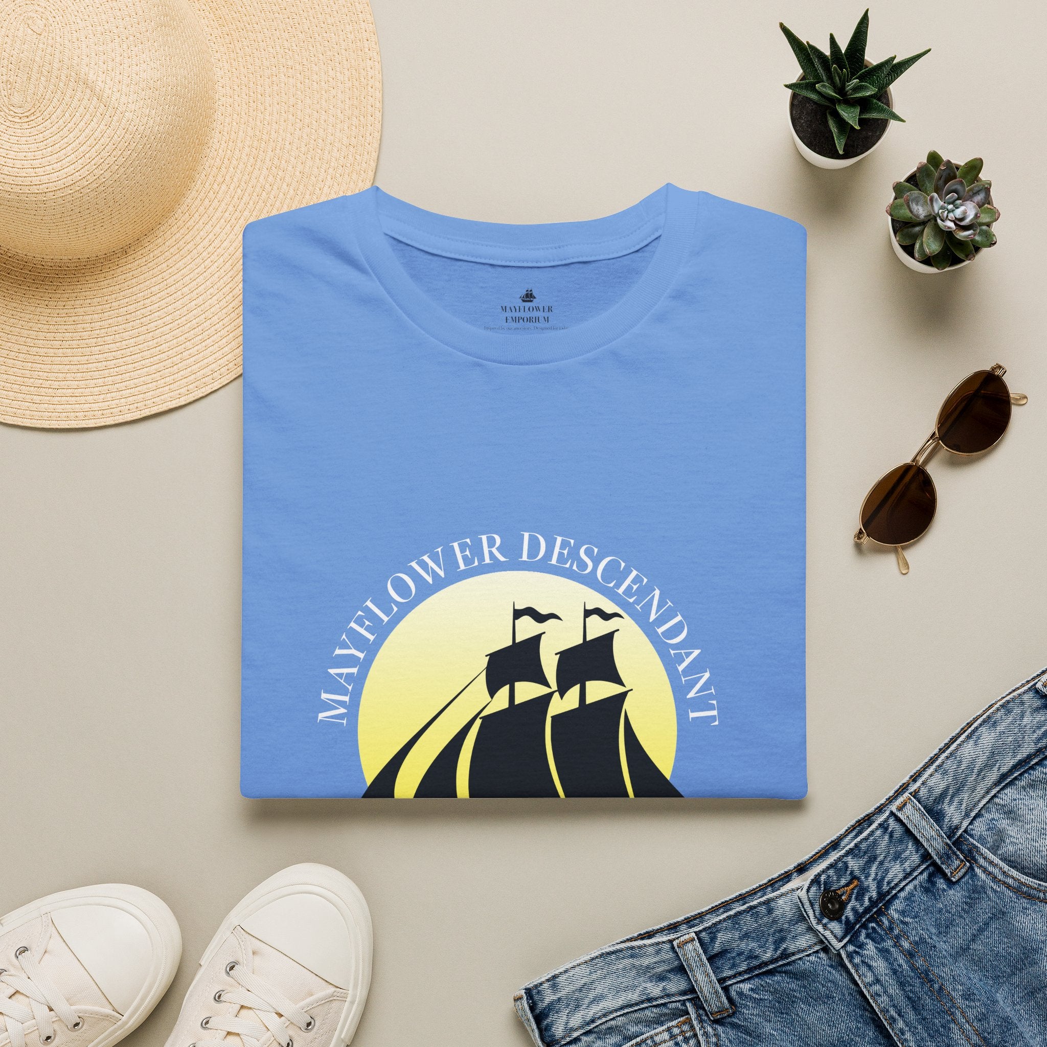Mayflower and Moonlight T‑Shirt — Eaton Descendant