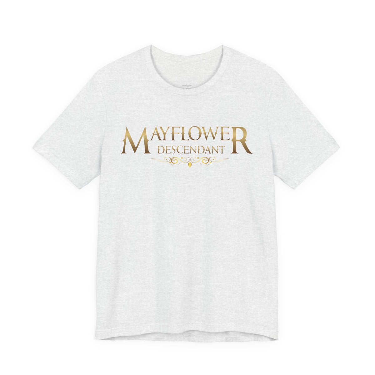 Mayflower Descendant "Framed in Gold" T‑Shirt — Extra Large Sizes