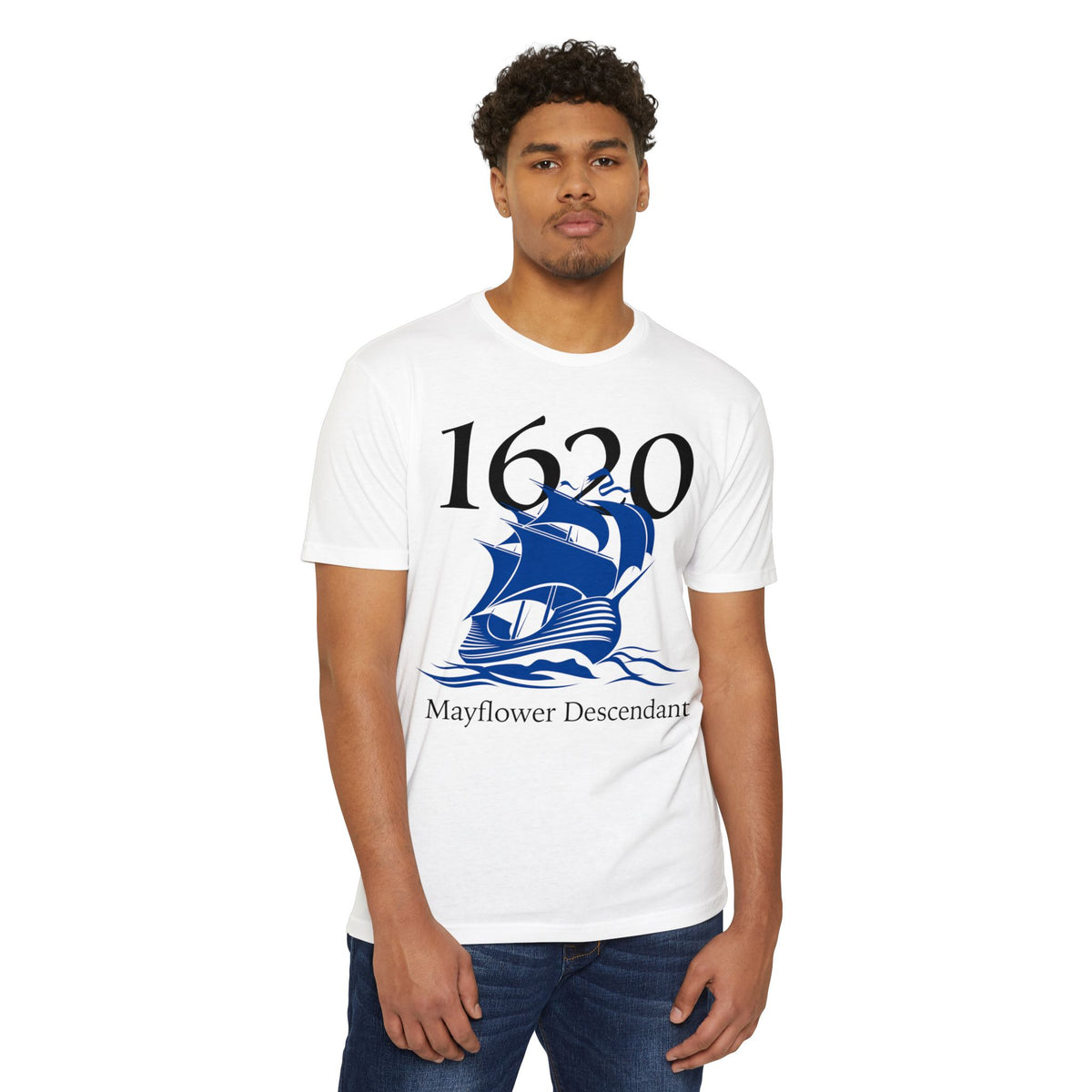 1620 Mayflower Descendant T-Shirt — Extra Large Sizes