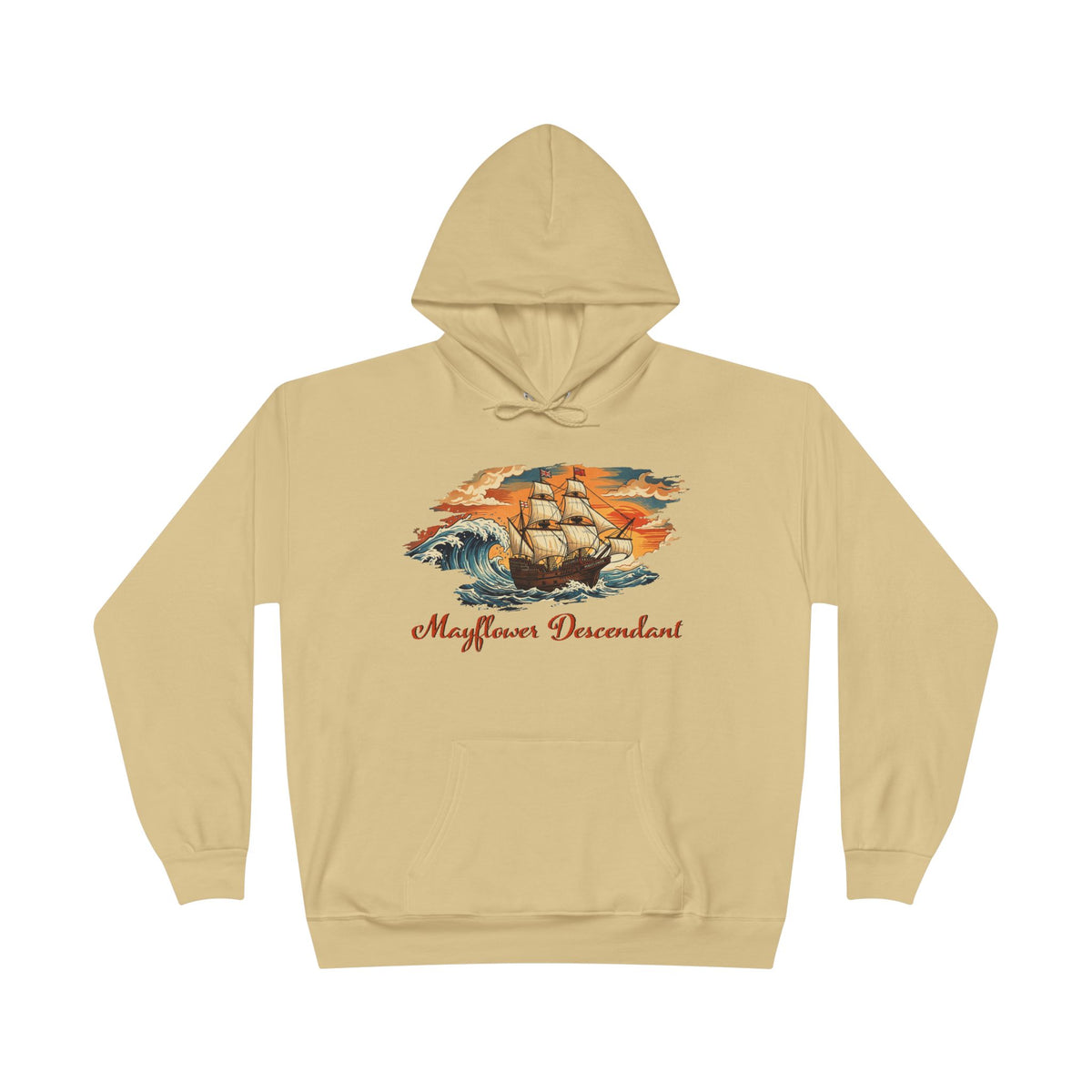 Full Sail Mayflower Descendant Pullover Hoodie - Extra Large Sizes