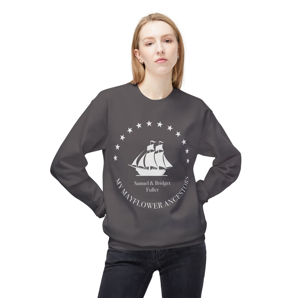 Mayflower Ancestors Sweatshirt — Dr. Samuel Fuller Descendant