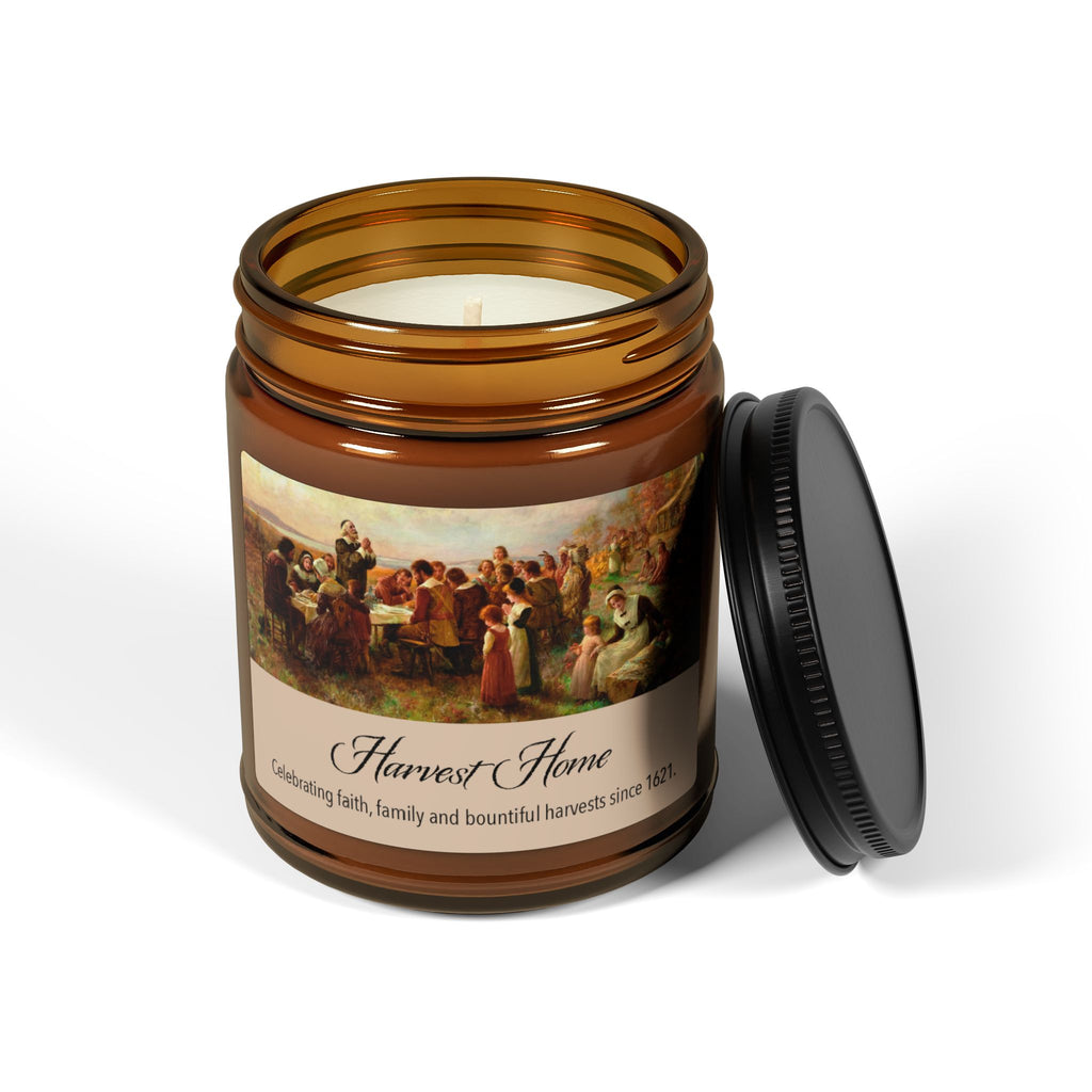 Mayflower "Harvest Home" Scented Soy Candle — Amber Jar (4 oz.)