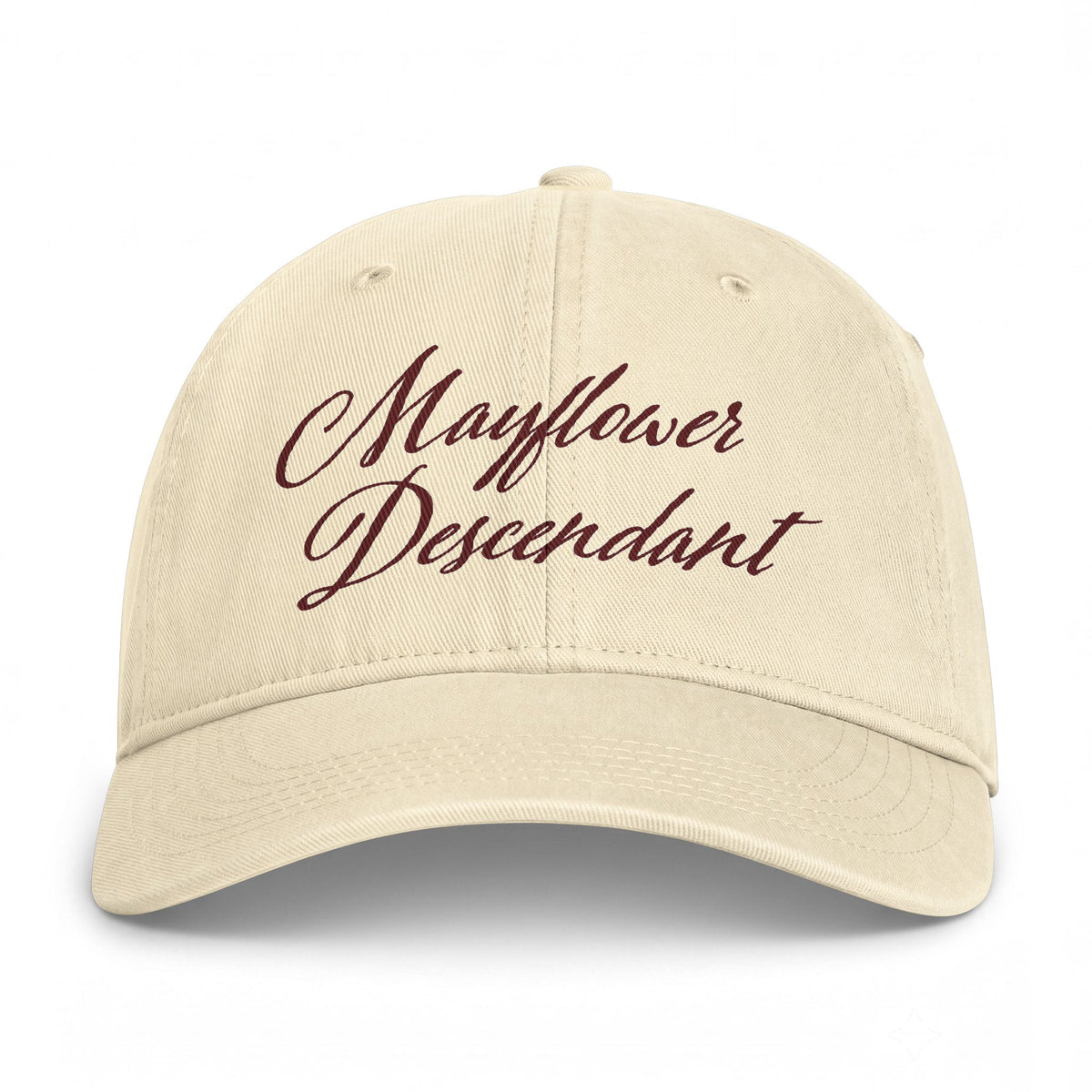 "Mayflower Descendant" Classic Baseball Cap in Heritage Colors