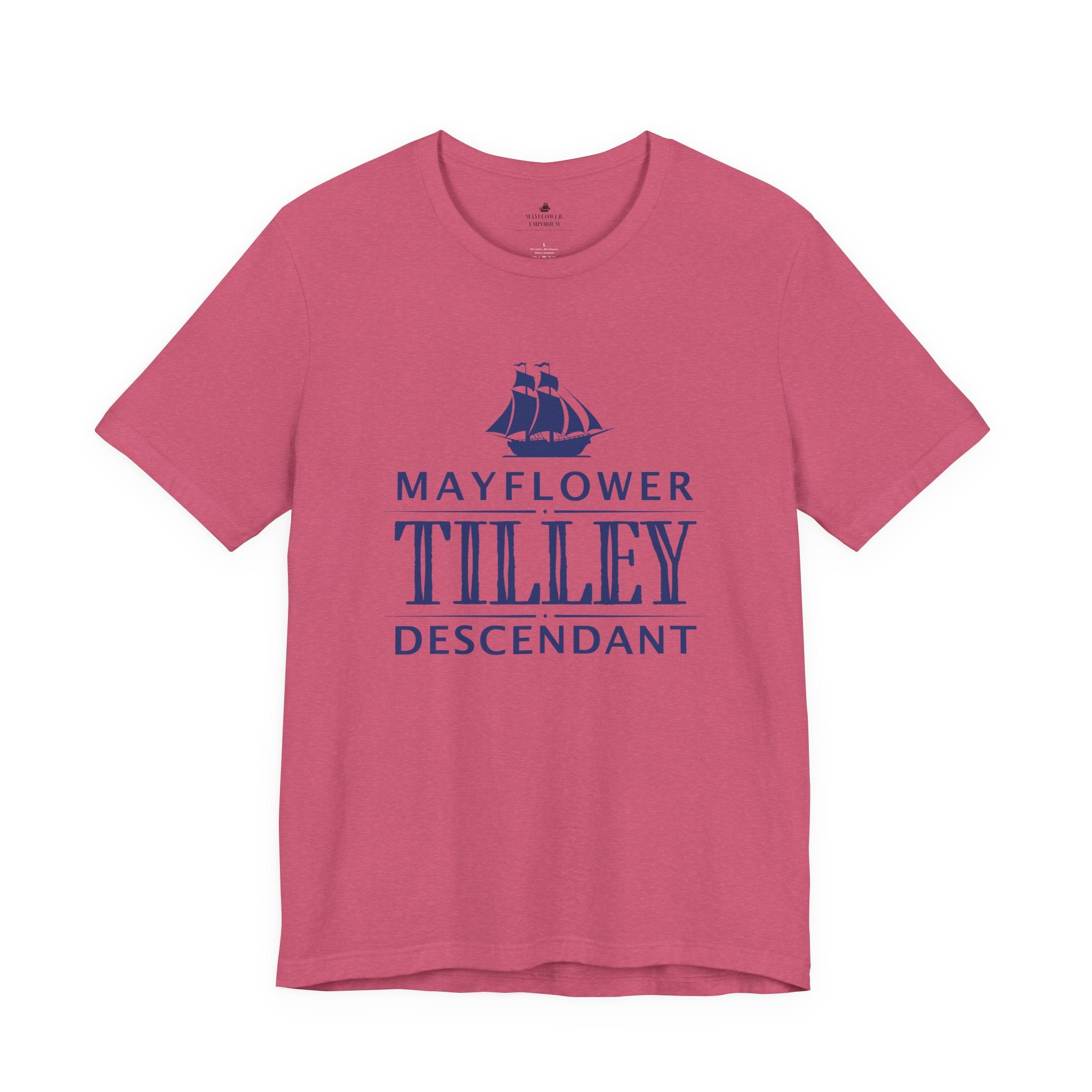 Tilley Mayflower Descendant T-Shirt | Family Heritage Tee