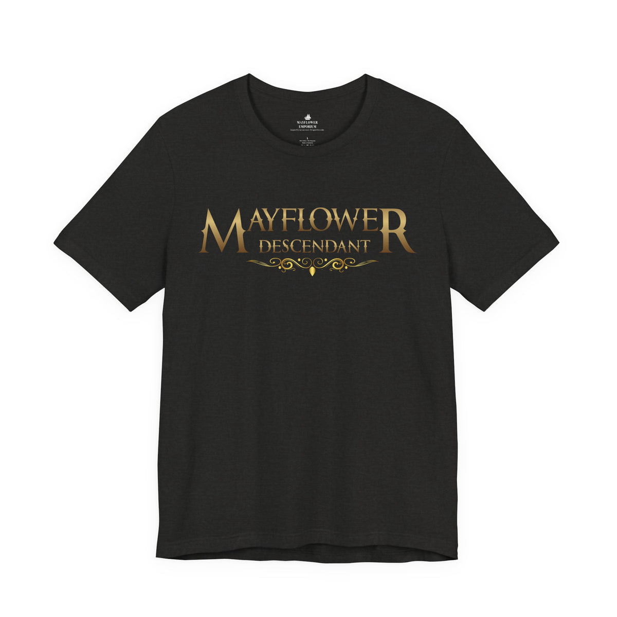 Mayflower Descendant "Framed in Gold" T‑Shirt — Extra Large Sizes