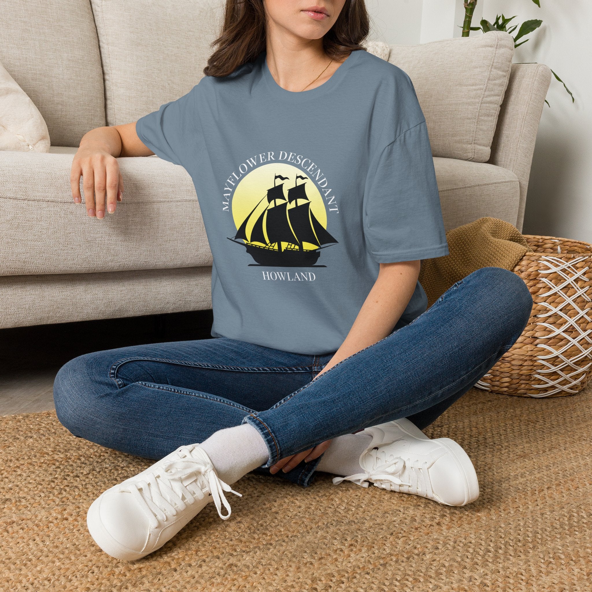Mayflower and Moonlight T‑Shirt — Howland Descendant