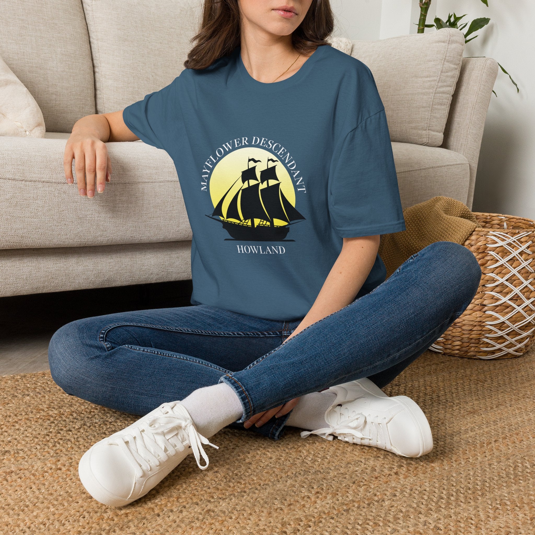 Mayflower and Moonlight T‑Shirt — Howland Descendant
