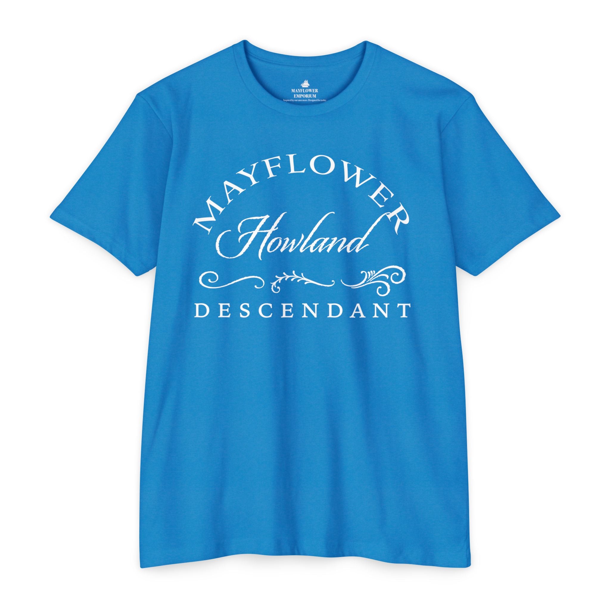 Mayflower Surname T-shirt | Antique Script with Graceful Flourishes