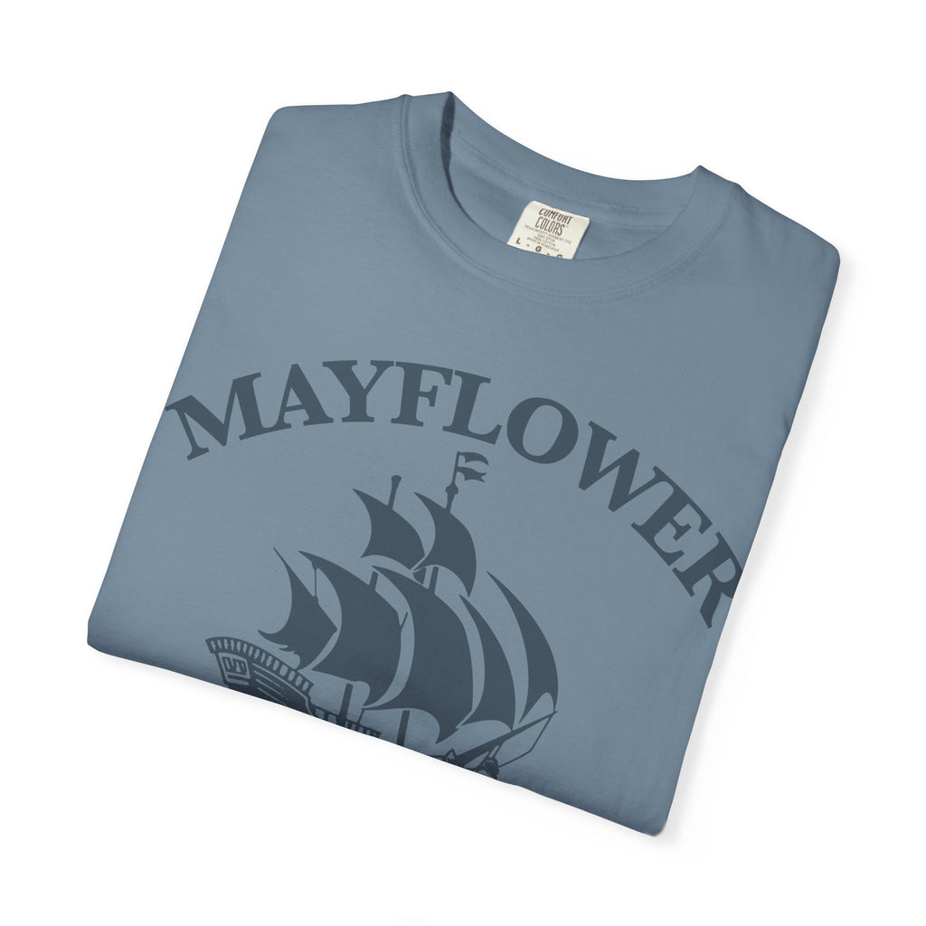 Mayflower Descendant T-Shirt | Pilgrim Ship Heritage Tee, Extra Large Sizes