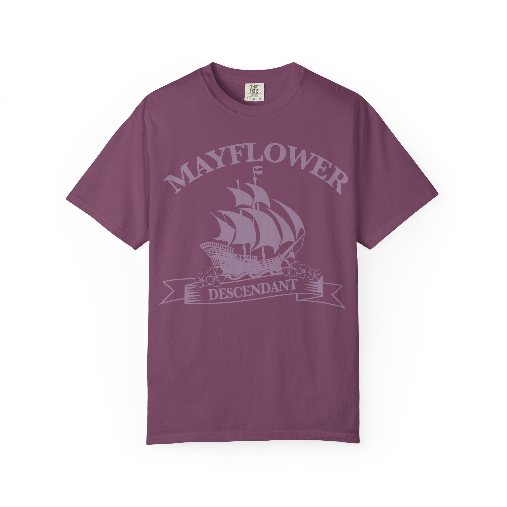 Mayflower Descendant T-Shirt | Pilgrim Ship Heritage Tee
