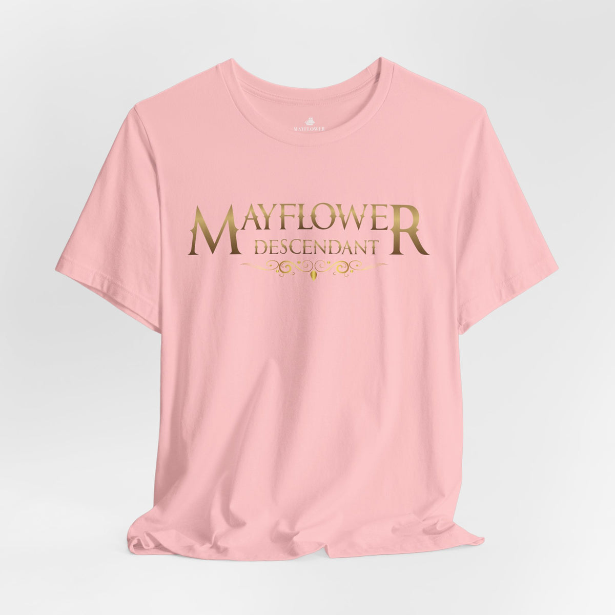 Mayflower Descendant "Framed in Gold" T‑Shirt — Extra Large Sizes