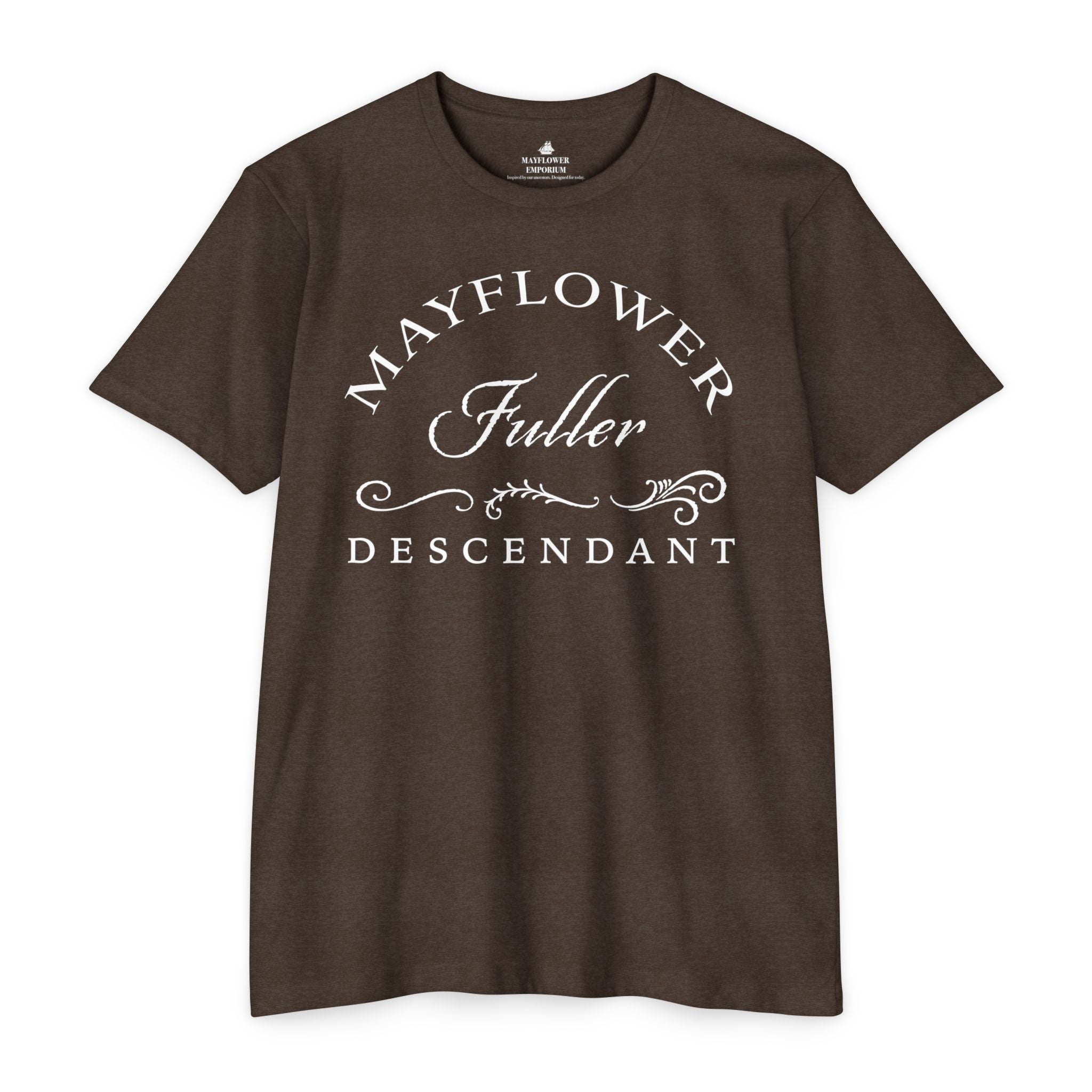 Mayflower Surname T-shirt | Antique Script with Graceful Flourishes