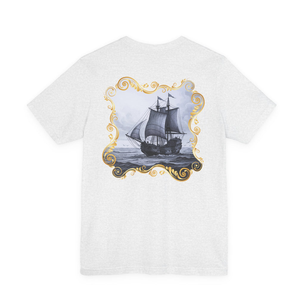 Mayflower Descendant "Framed in Gold" T‑Shirt — Extra Large Sizes