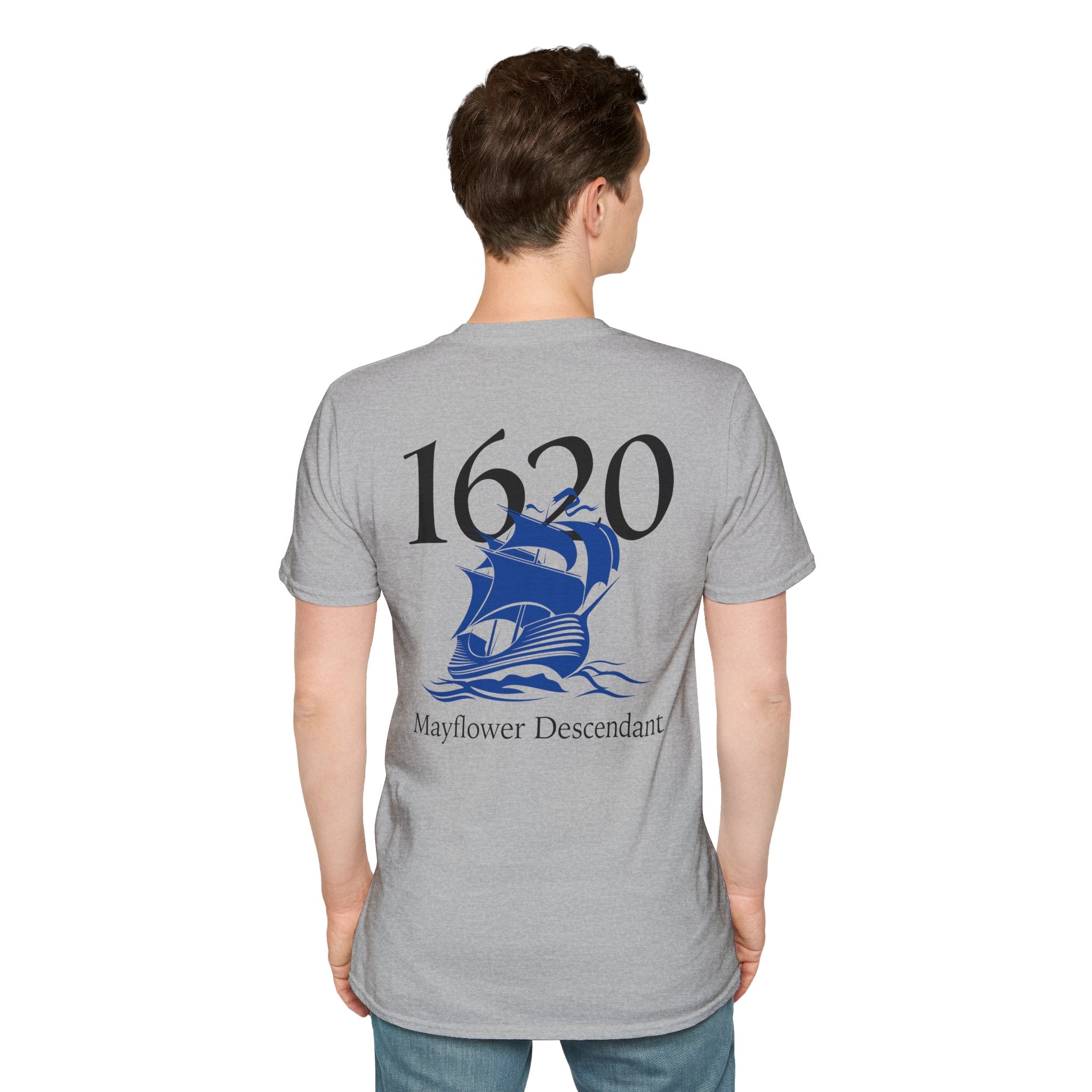 Mayflower 1620 Descendants Crew Tee Shirt