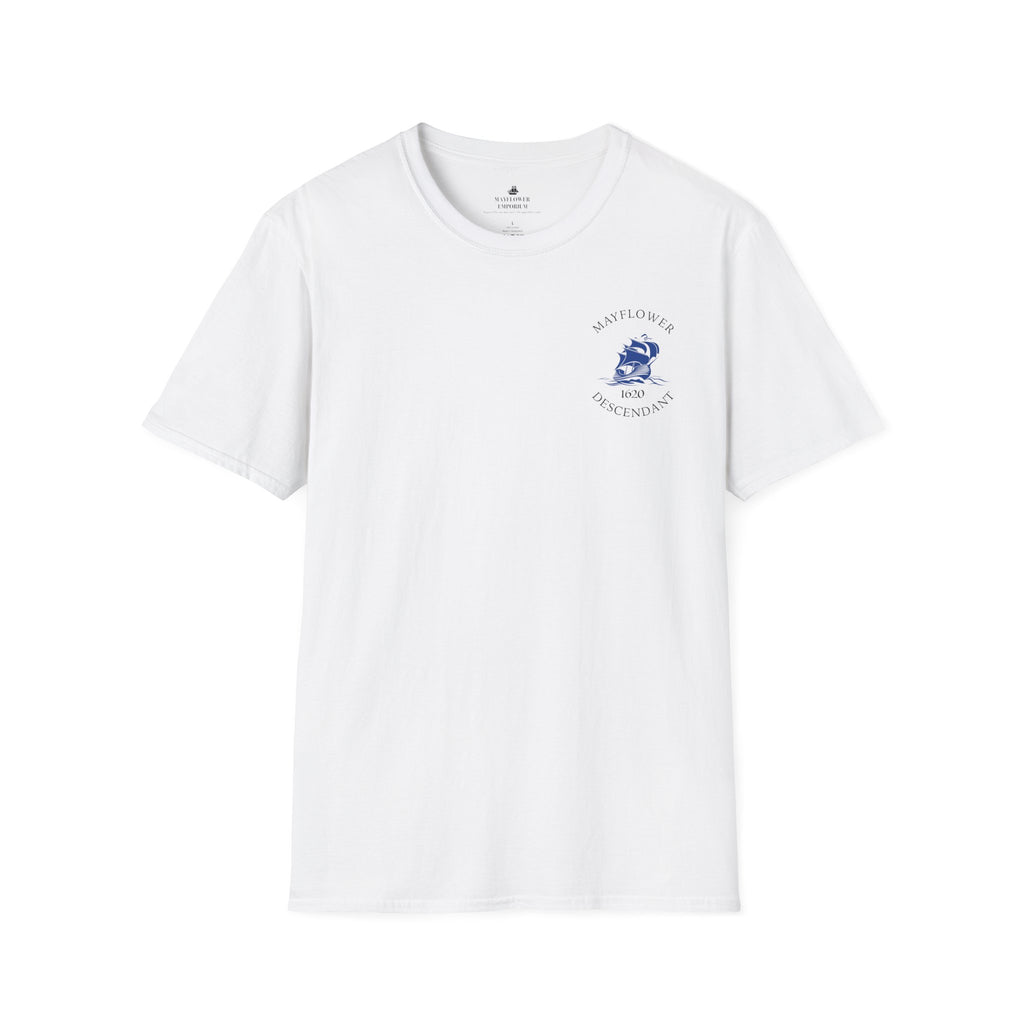 Mayflower 1620 Descendants Crew Tee Shirt