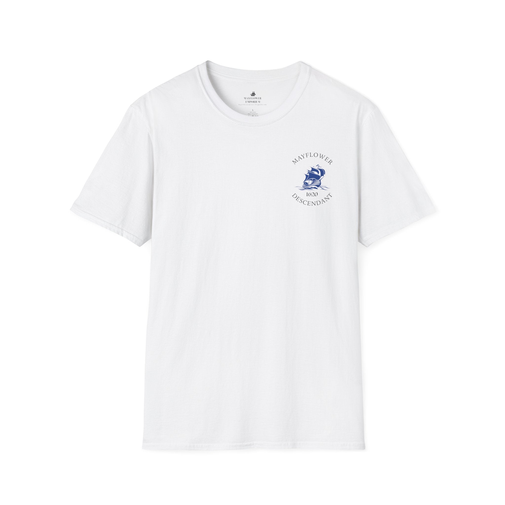 Mayflower 1620 Descendants Crew Tee Shirt