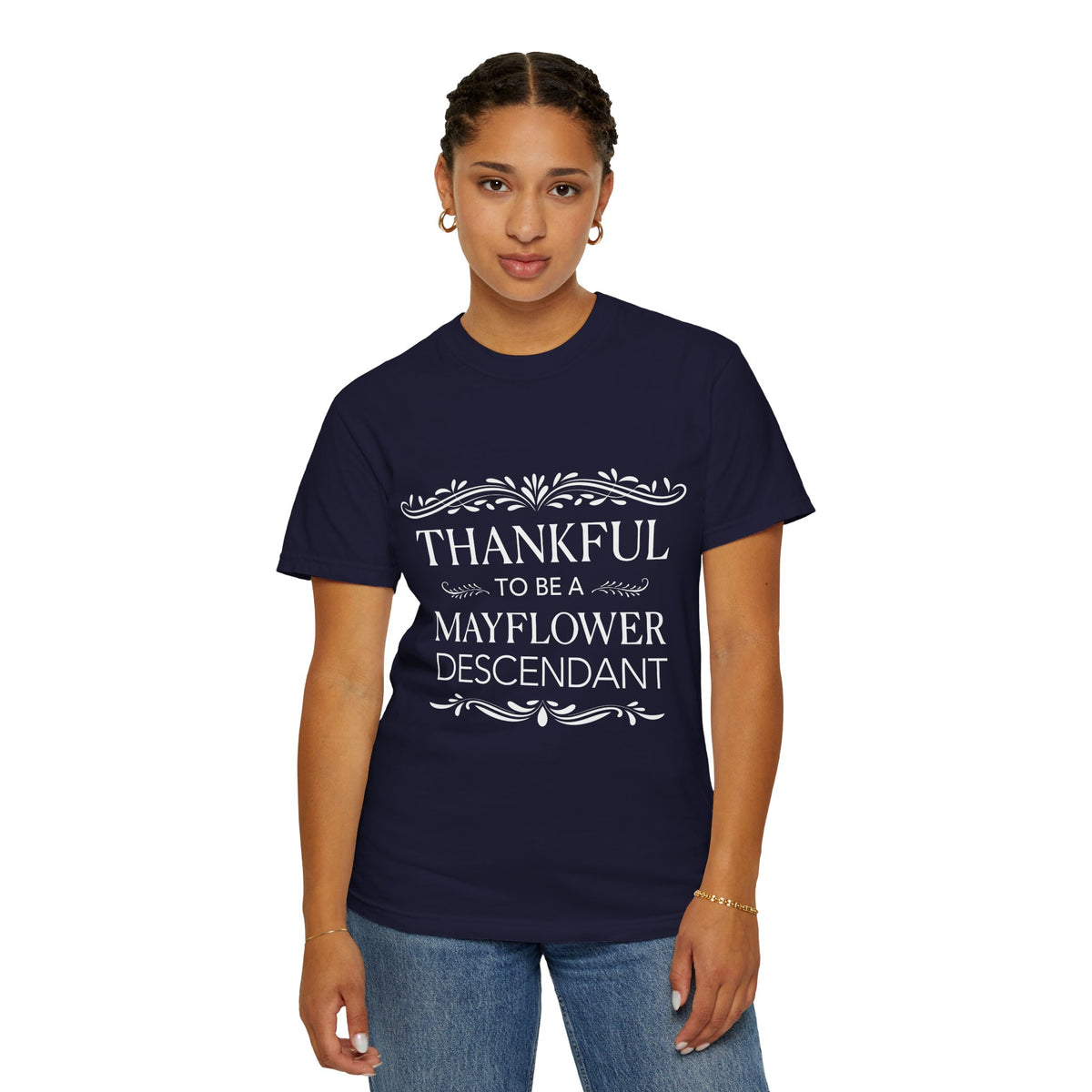 Mayflower Descendant Thanksgiving T-Shirt