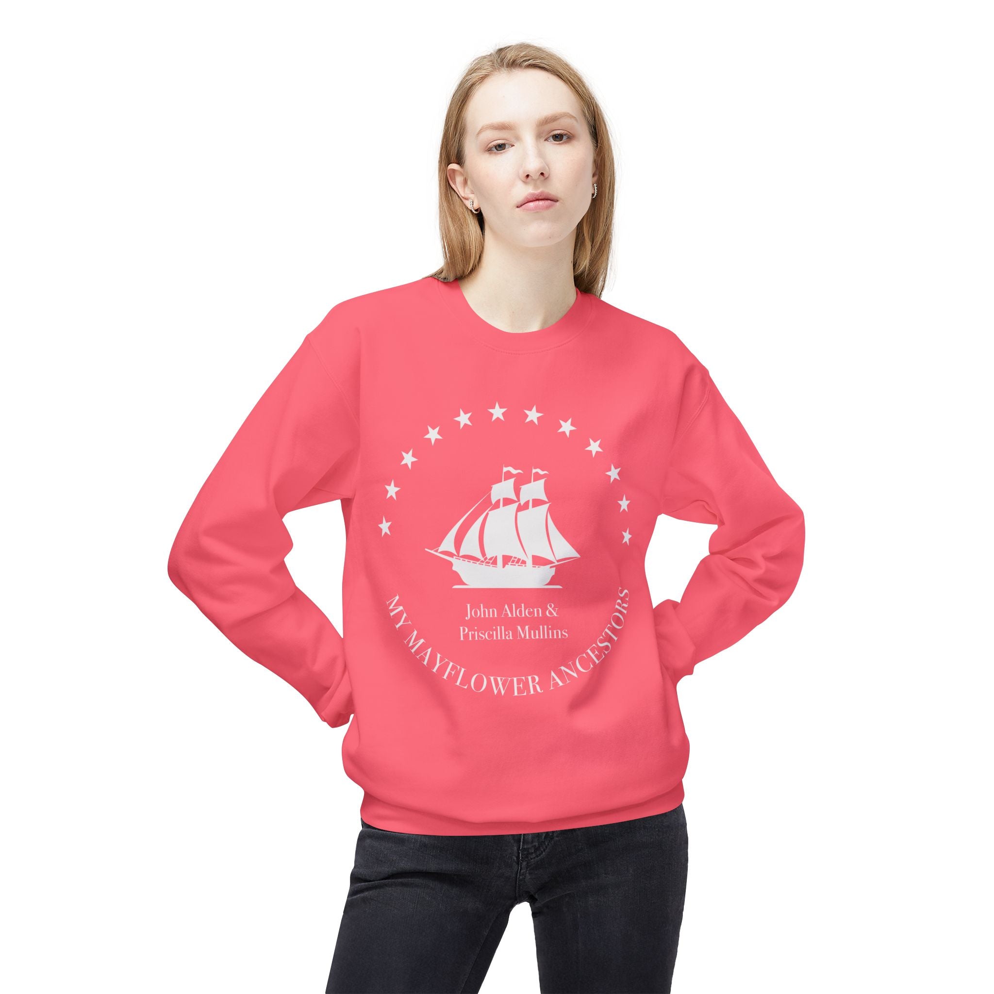 Mayflower Ancestors Sweatshirt — Alden Descendant