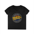 Ladies' V-Neck "Certified Mayflower Descendant " Tee