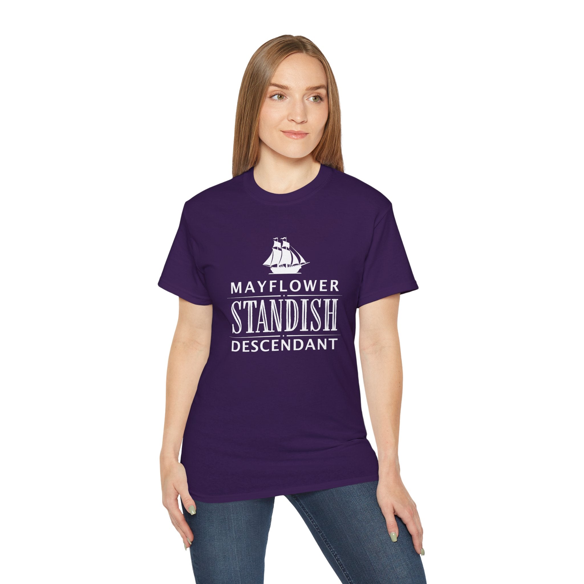 Standish Descendant Dark T-Shirt | Mayflower Heritage Tee