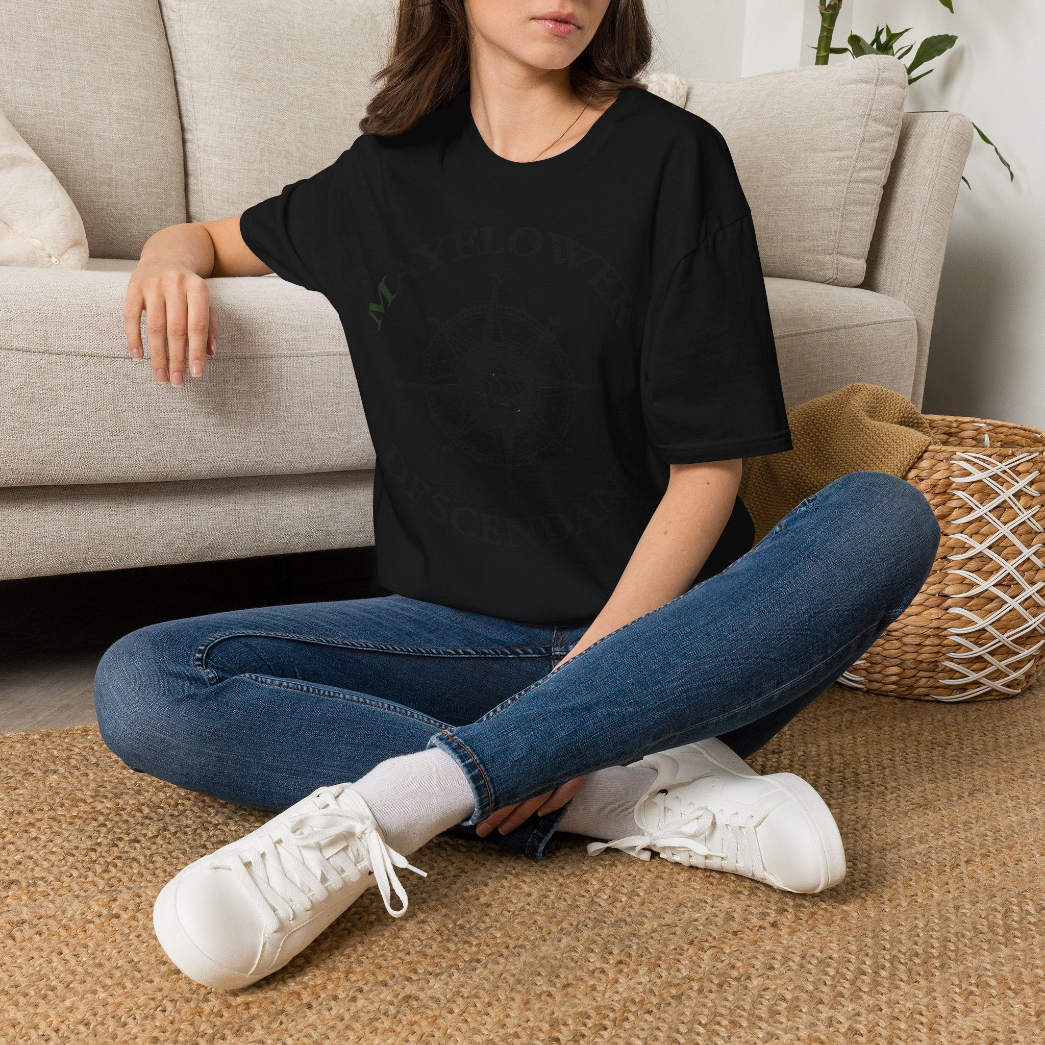 Mayflower Compass T-Shirt | Pilgrim Descendant Unisex Tee