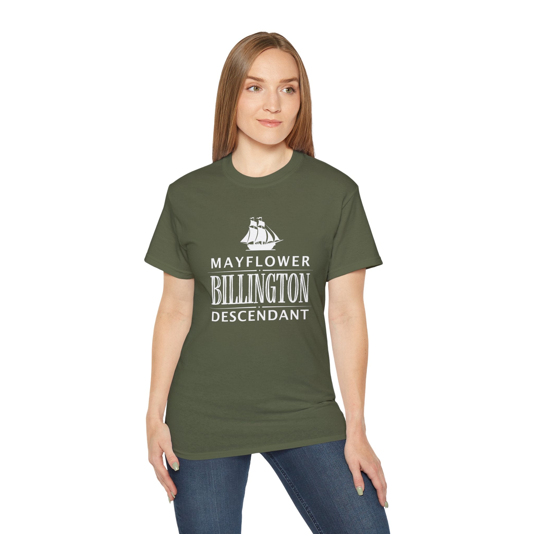 Billington Descendant Dark T-Shirt | Mayflower Heritage Tee