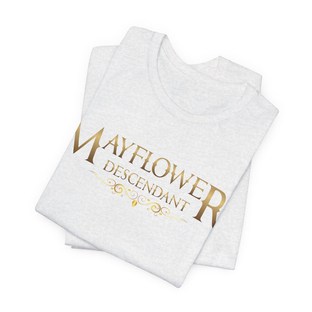 Mayflower Descendant "Framed in Gold" T‑Shirt — Extra Large Sizes