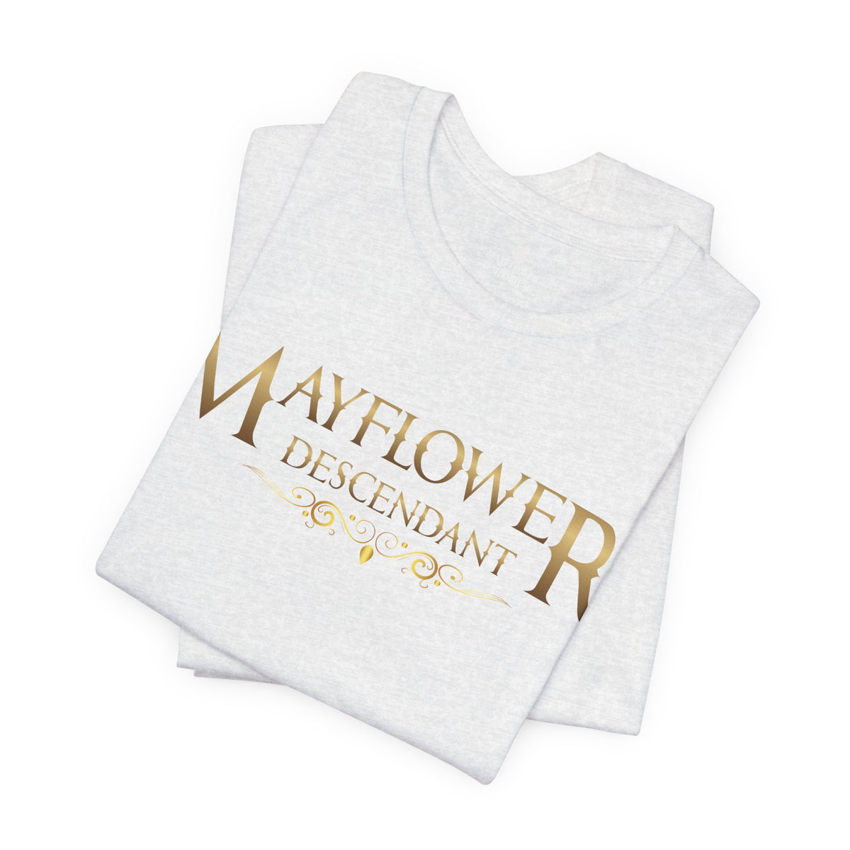 Mayflower Descendant "Framed in Gold" T‑Shirt — Extra Large Sizes