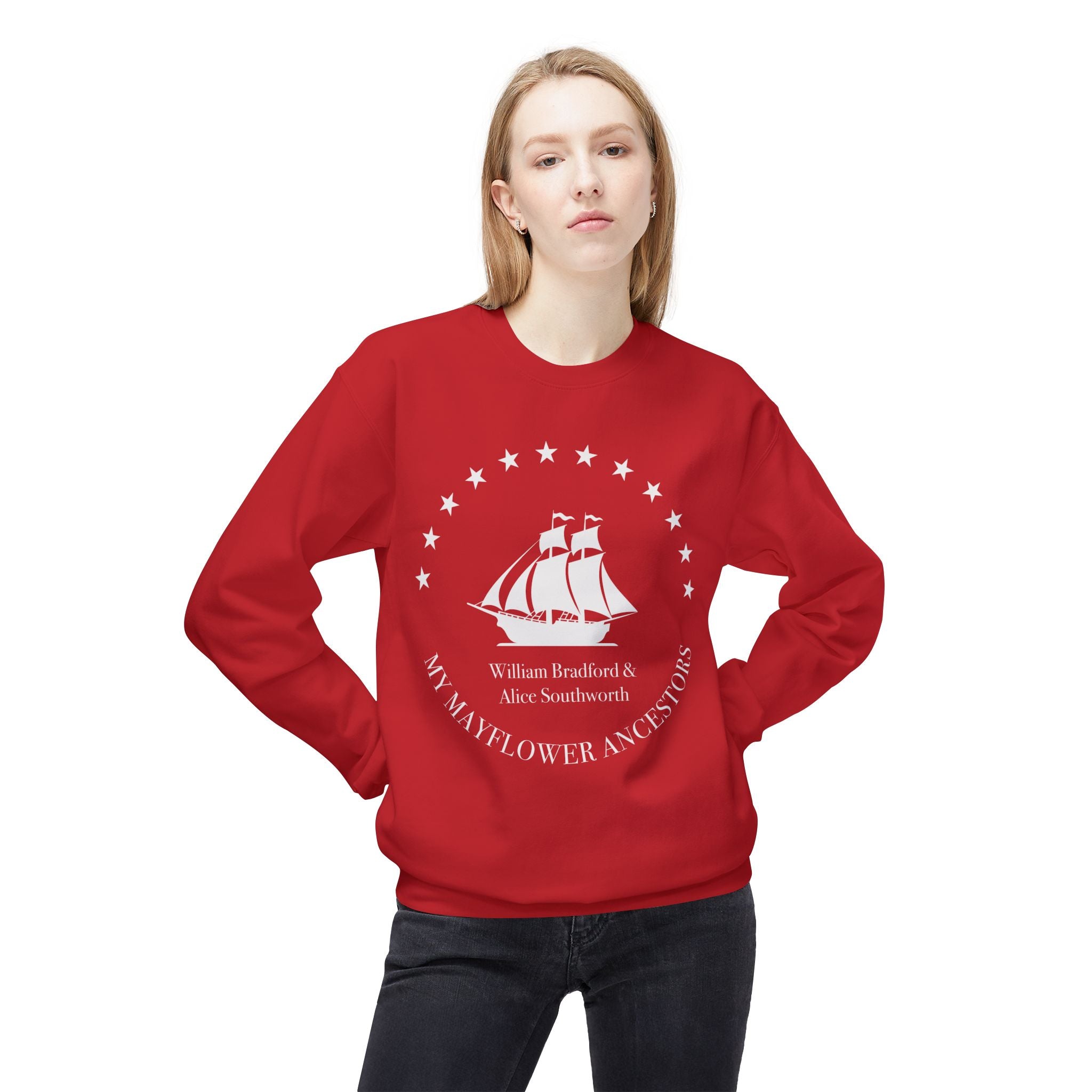 Mayflower Ancestors Sweatshirt - Bradford Descendant
