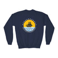 Youth Crewneck Sweatshirt — Proud Mayflower Descendant
