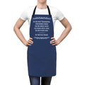 Navy Blue Thanksgiving Apron — Vintage Humor Kitchen Apron