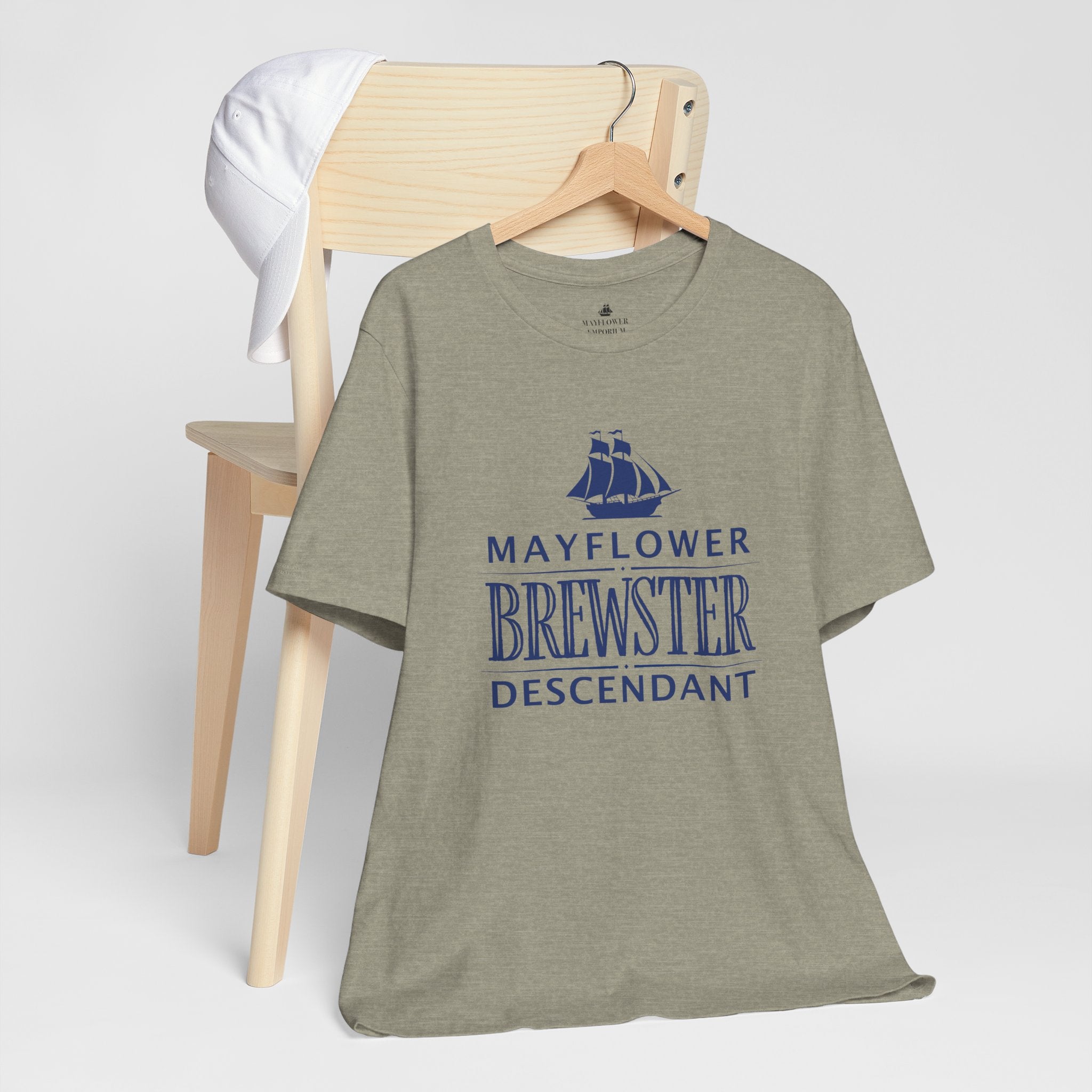 Brewster Mayflower Descendant T-Shirt | Family Heritage Tee