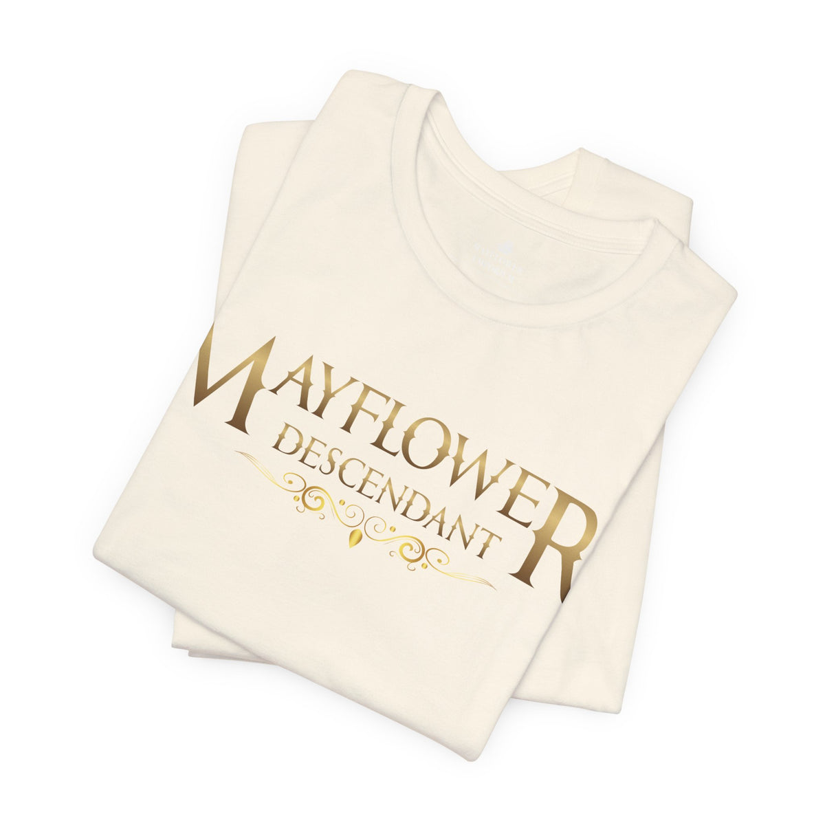 Mayflower Descendant "Framed in Gold" T‑Shirt — Extra Large Sizes