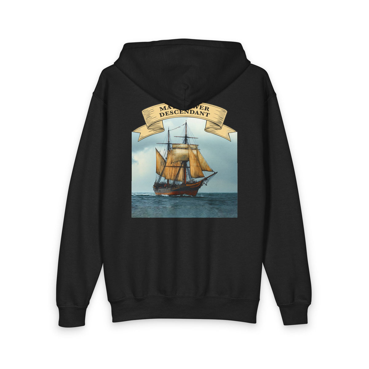 Mayflower Descendant Youth Zip Hoodie