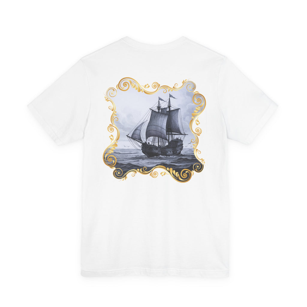 Mayflower Descendant "Framed in Gold" T‑Shirt — Extra Large Sizes