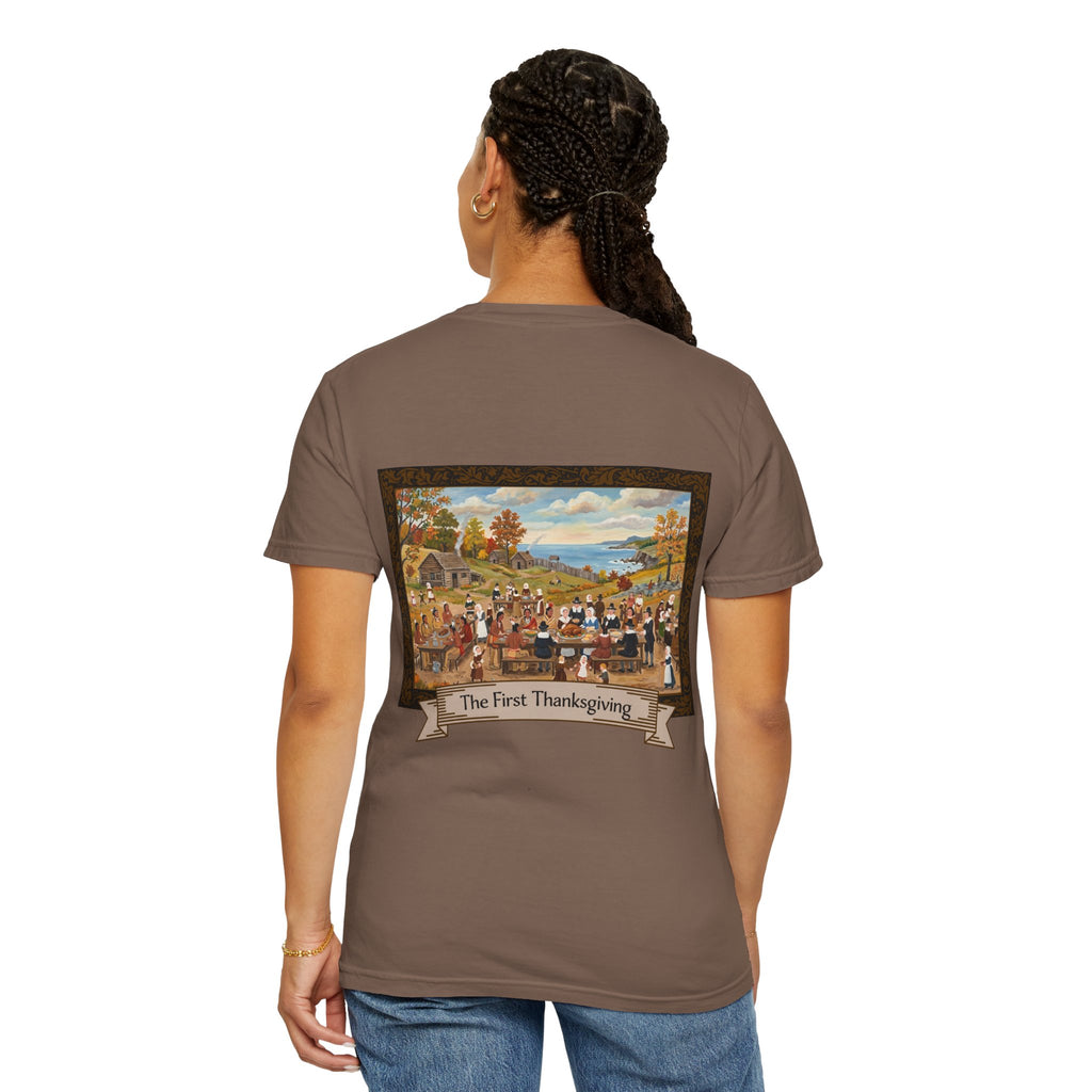 Mayflower Descendant Thanksgiving T-Shirt - Extra Large Sizes