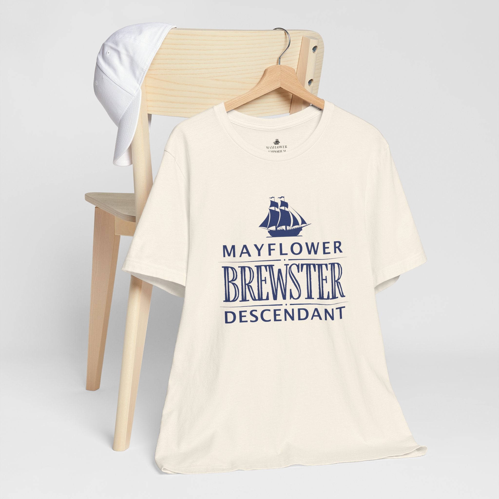 Brewster Mayflower Descendant T-Shirt | Family Heritage Tee