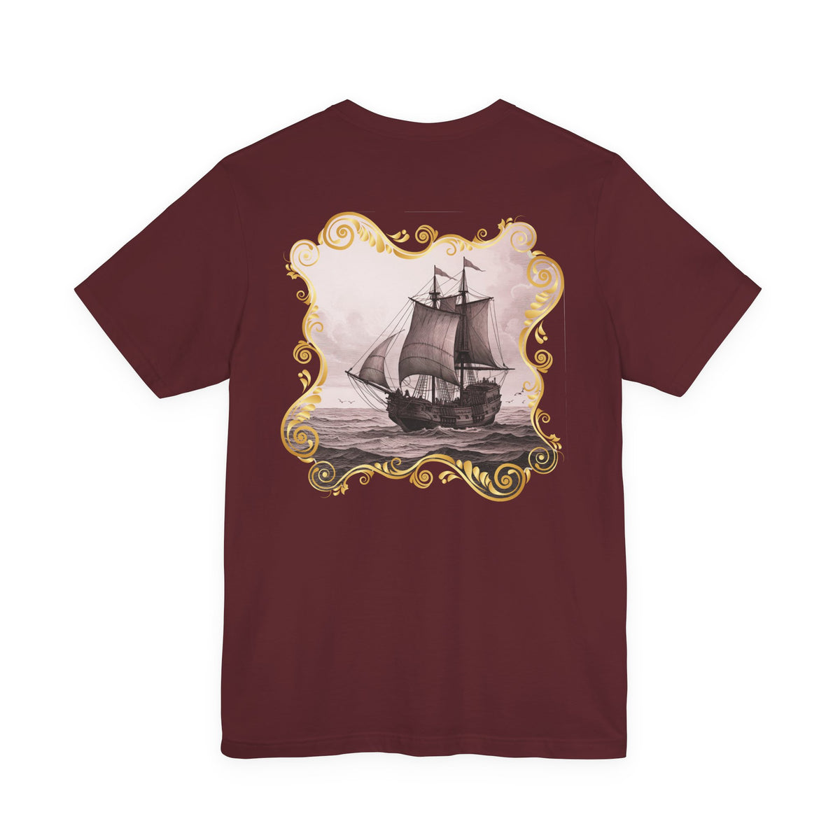 Mayflower Descendant "Framed in Gold" T‑Shirt — Extra Large Sizes