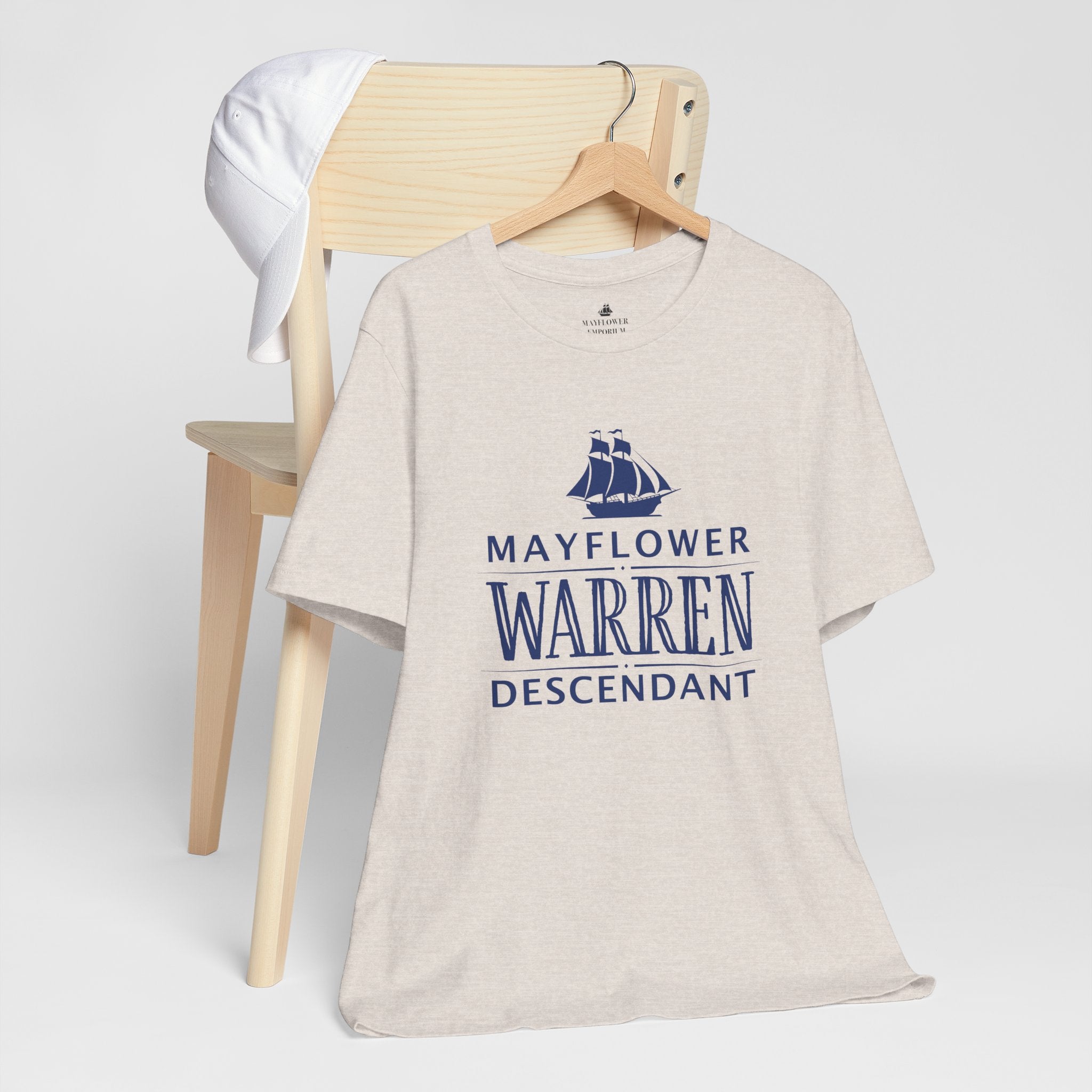 Warren Mayflower Descendant T-Shirt | Family Heritage Tee
