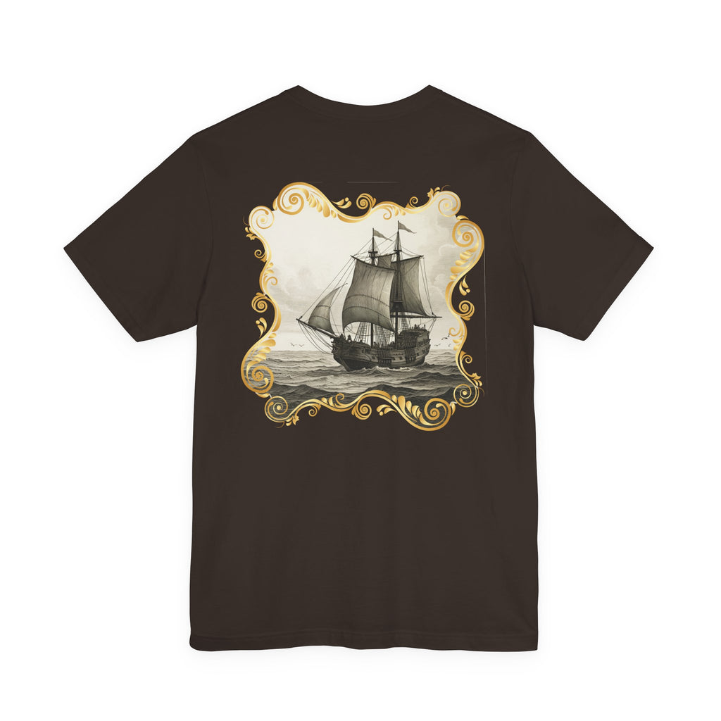 Mayflower Descendant "Framed in Gold" T‑Shirt — Extra Large Sizes