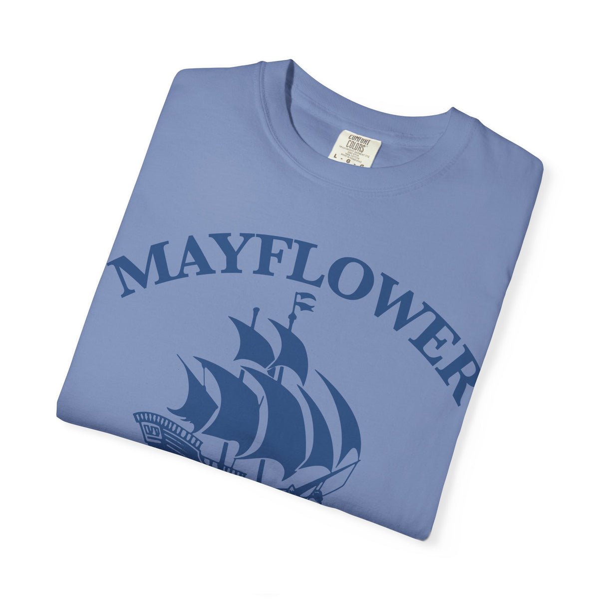 Mayflower Descendant T-Shirt | Pilgrim Ship Heritage Tee, Extra Large Sizes